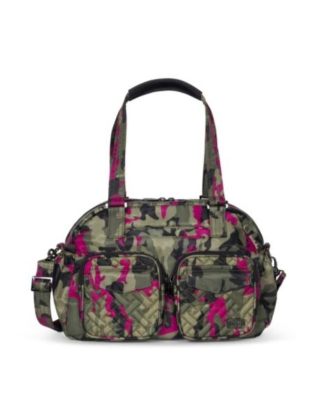 Lug Jumper Carry-All Tote - Unisex Camo Orchid with Front Zip Pocket, Ideal for